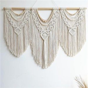large macrame wall hanging - Boho Tapestry Macrame Wall Decor Art- Chic Bohemian
